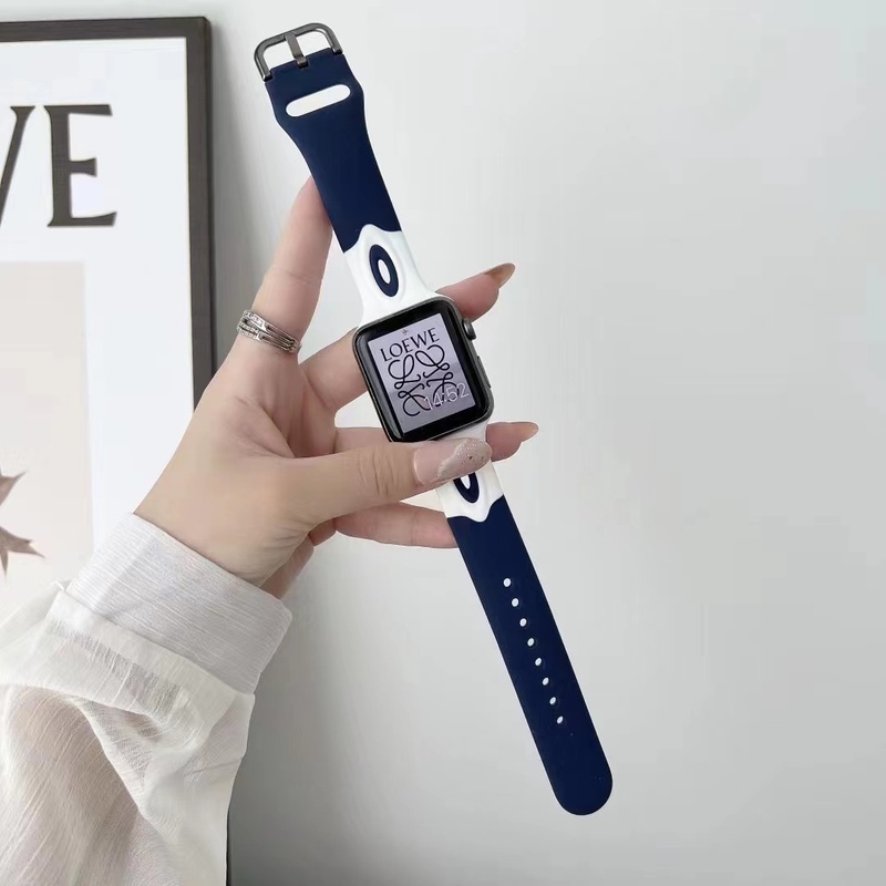 Dây Silicone Cho ĐồNg Hồ Apple 7 6 5 4 3 2 1 SE 45mm 41mm 42mm 38mm iWatch 4 / 5 / 6 / SE 40MMM 44MM