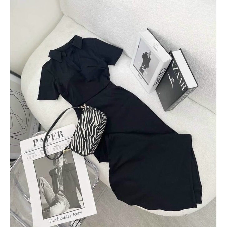 Đầm đen hở lưng Chitchitstore | BigBuy360 - bigbuy360.vn