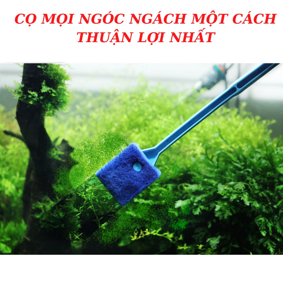 Cây Cọ Rửa Vệ Sinh Bể Cá, Cây Vệ Sinh Bể Cá Dùng Để Vệ Sinh Bể Cá, Bể Thủy Sinh Tiện Lợi Cây Dài 40Cm