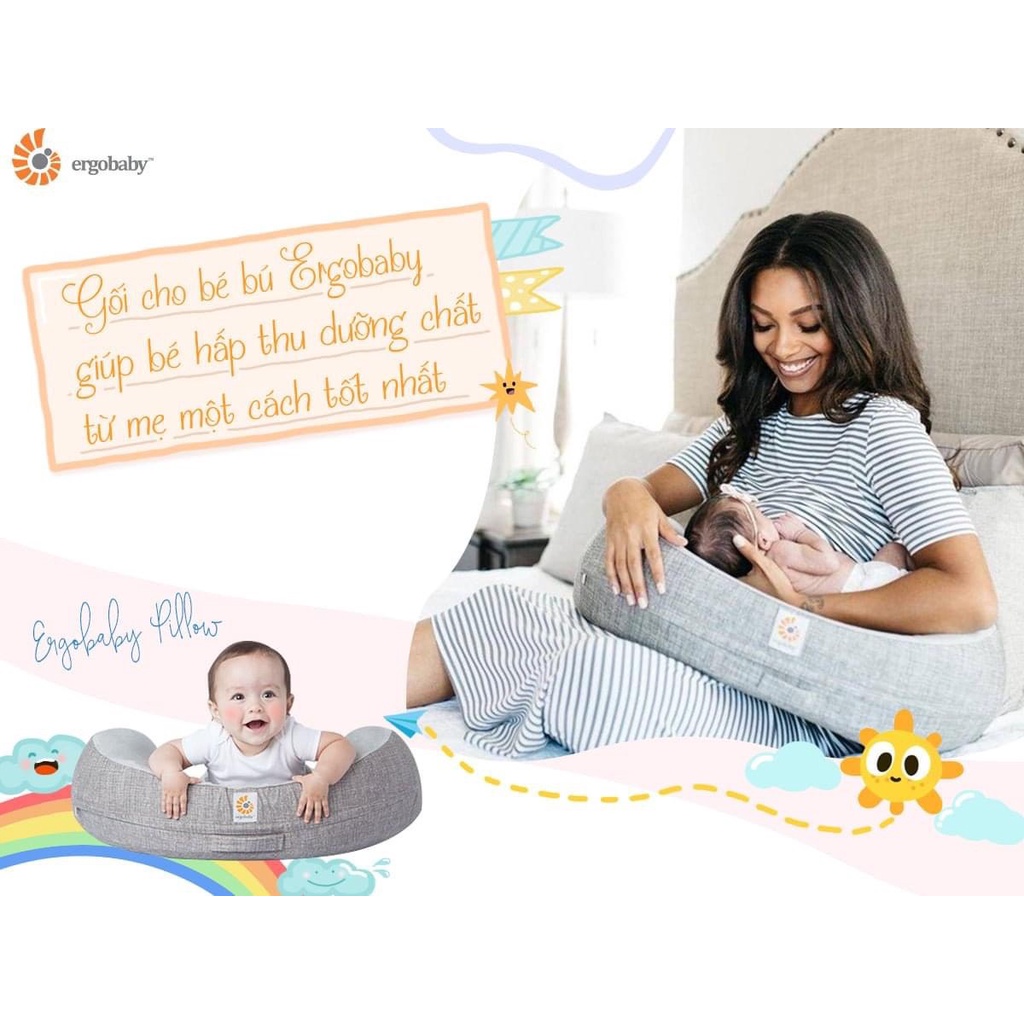 [CHÍNH HÃNG] Gối cho bé bú Ergobaby Pillow