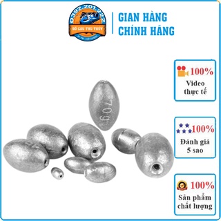 Chì câu cá, chì tròn xuyên tâm chất lượng