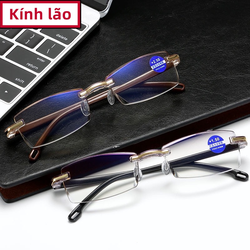 Kính lão, mắt kính độ viễn từ 1-4 độ, kính dành cho người già đọc báo mã H802