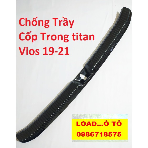 Chống Trầy Cốp, Ốp Bậc Cốp Sau Xe Toyota Vios 2022-2019 Mẫu Vân Titan Cao Cấp Nhất Thị Trường