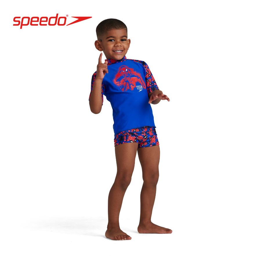 Áo bơi trẻ em Speedo Spider Man Marvel - 8-05594F395