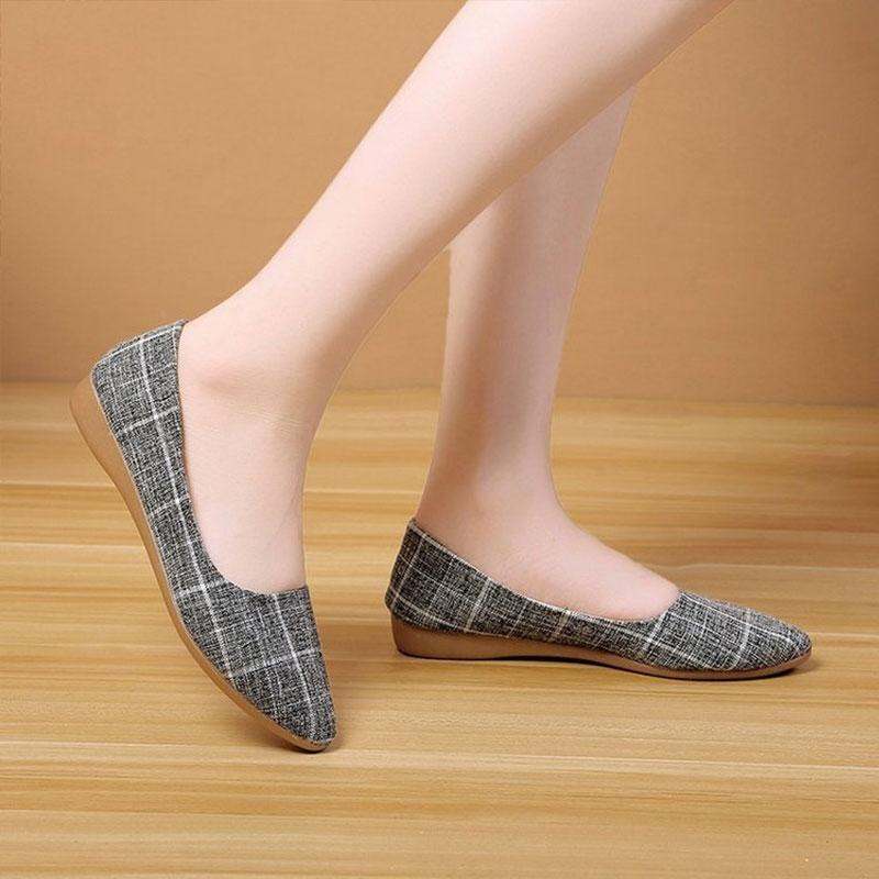 CHZK Giày Búp Bê Đế Bệt Mũi Nhọn Thời Trang Xuân Hè 2023