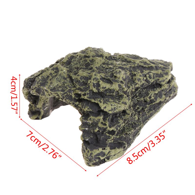 Mô hình đá chất liệu resin trang trí bể nuôi rùa/bò sát/rắn/ làm nơi trú ẩn/cảnh quan tạo môi trường sống như thật