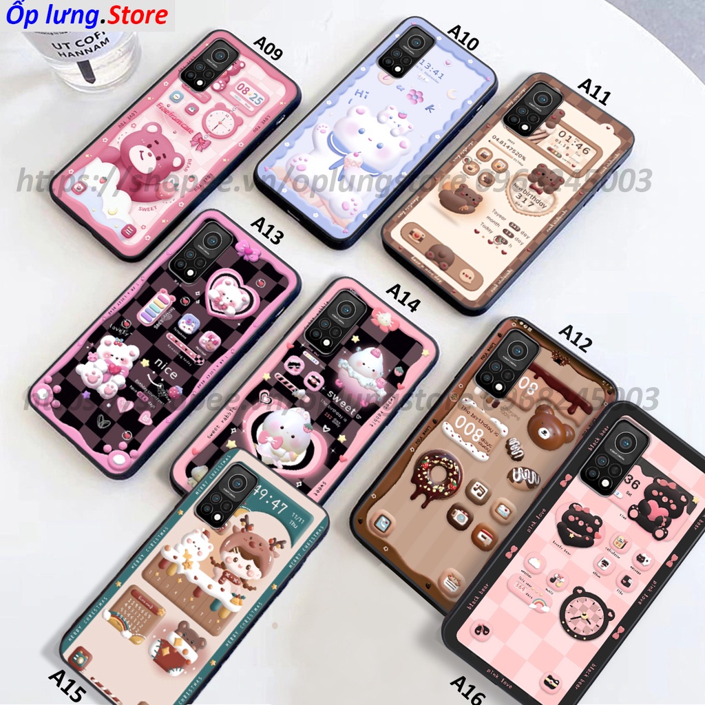 Ốp lưng Xiaomi Mi 10T / 10T Pro in hình 3D gấu,thỏ cute dễ thương
