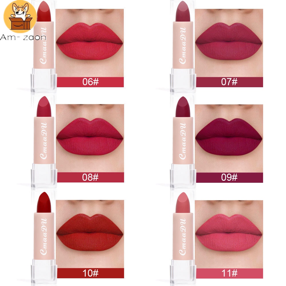 Son Môi Am-Z 15 Màu Tùy Chọn Giúp Dưỡng Ẩm Và Chống Thấm Nước Cao Cấp