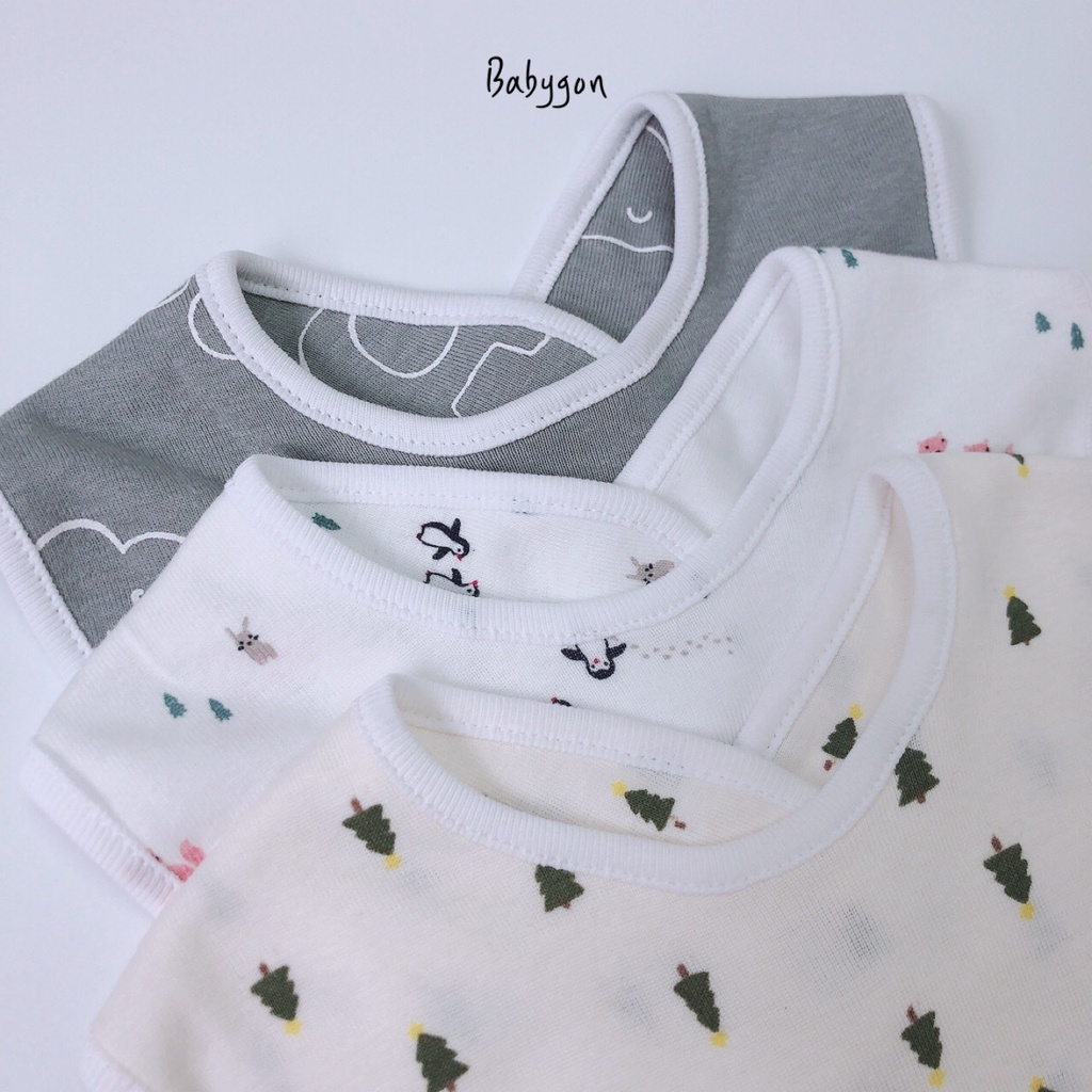 Yếm cho bé chất liệu cotton thấm hút tốt - Babygon