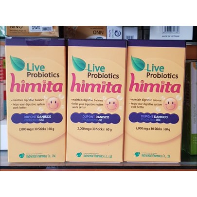 live probiotics Himita men vi sinh từ hàn quốc (hộp 30 gói)