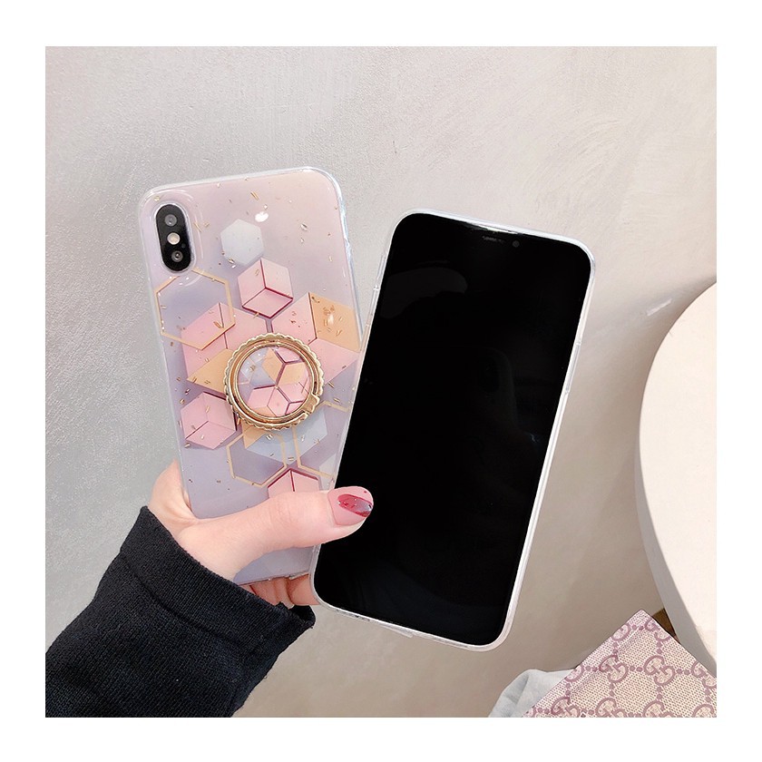 Ốp iphone - Ốp lưng Hình học kèm Ring 5/5s/6/6s/6plus/6splus/7/8/7plus/8plus/x/xs/xs max/11/11promax  E2-7 | BigBuy360 - bigbuy360.vn