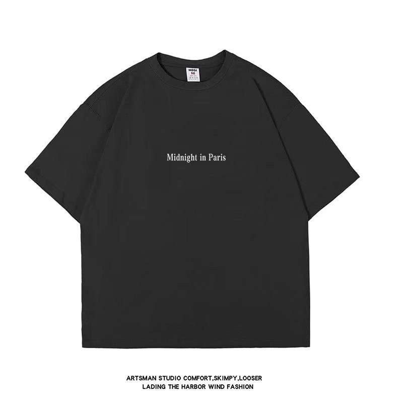 Áo Thun Tay Ngắn Dáng Rộng In Chữ Size M-8XL Thời Trang Mùa Hè Cho Nam