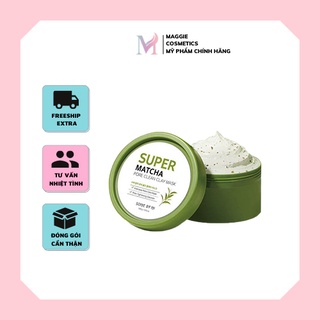 Mặt nạ đất sét trà xanh Some by Mi Super Matcha Pore Clean Clay Mask 100g Giúp Làm Sạch, Thu Nhỏ Lỗ Chân Lông