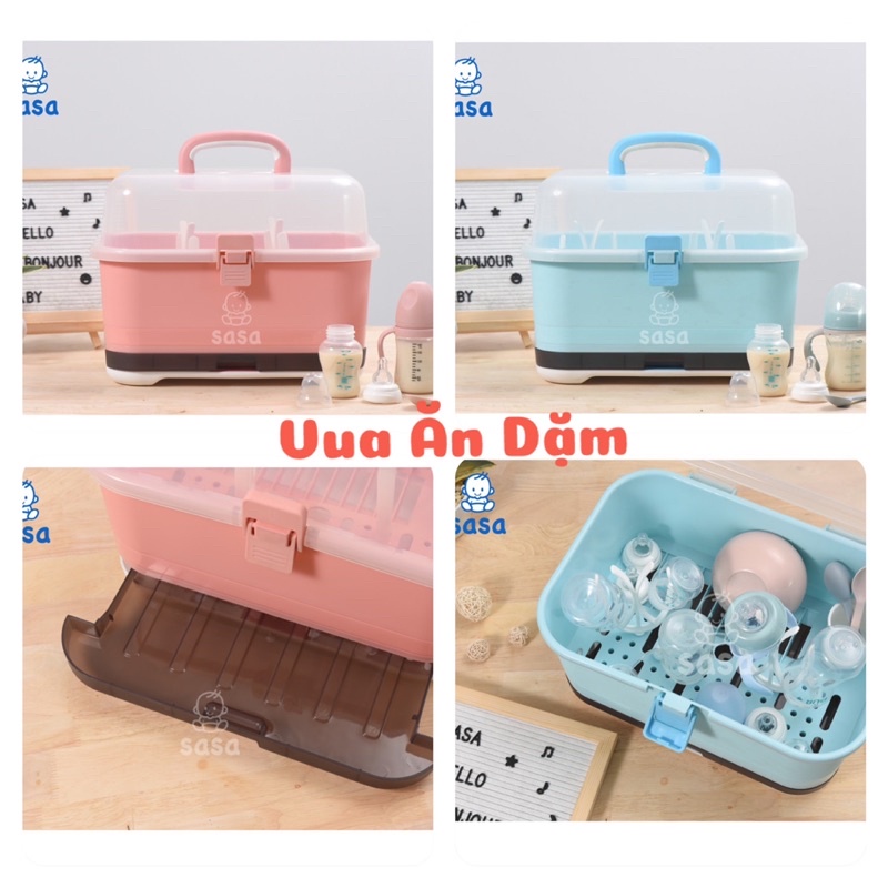 Úp Bình Sữa Cao Cấp có nắp đậy Sasa | SuPin