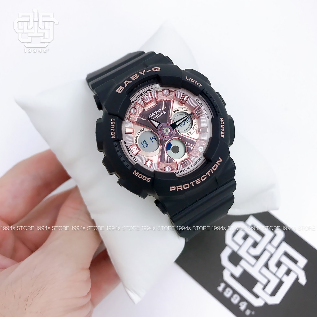 Đồng hồ nữ Casio Baby-G BA-130 / BA-130-1A4 chống va đập, chống nước 200m, size 43.3mm, hàng chính hãng