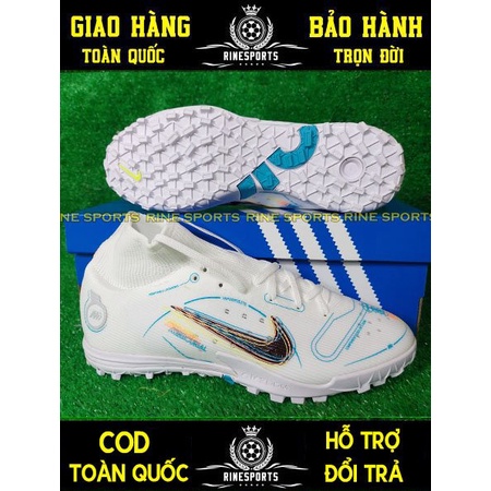 GIÀY BÓNG ĐÁ NHÂN TẠO TF Mercurial Vapor 13 PRO MÀU TRẮNG HÀNG SUPER THAILAND