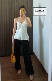 Áo Lụa Hai Dây Vạt Xéo