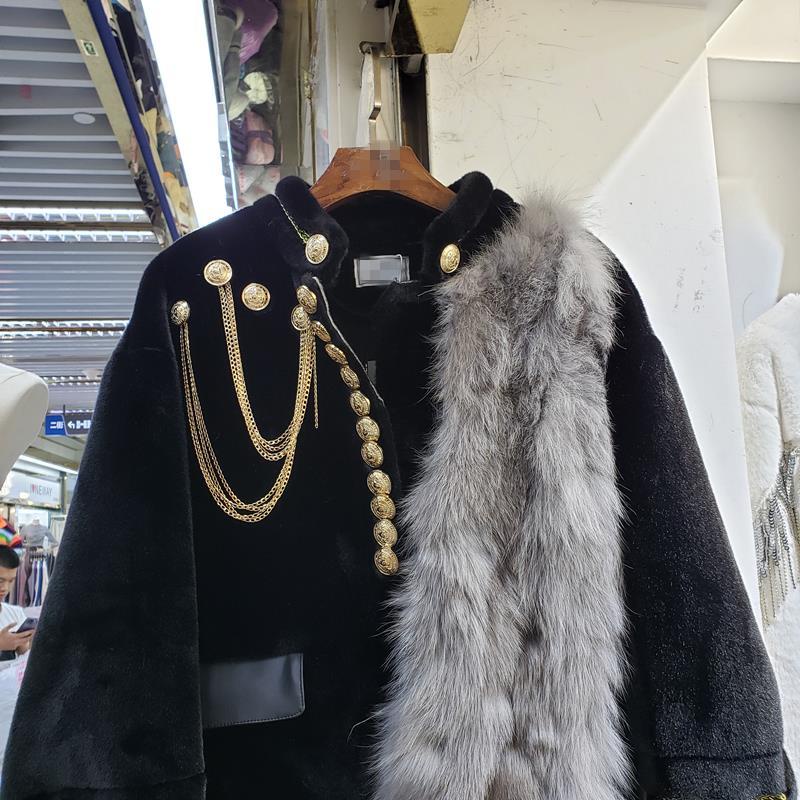 Áo Khoác Giả Lông Cáo Phong Cách Châu Âu Thời Trang Mùa Đông Mới 2022