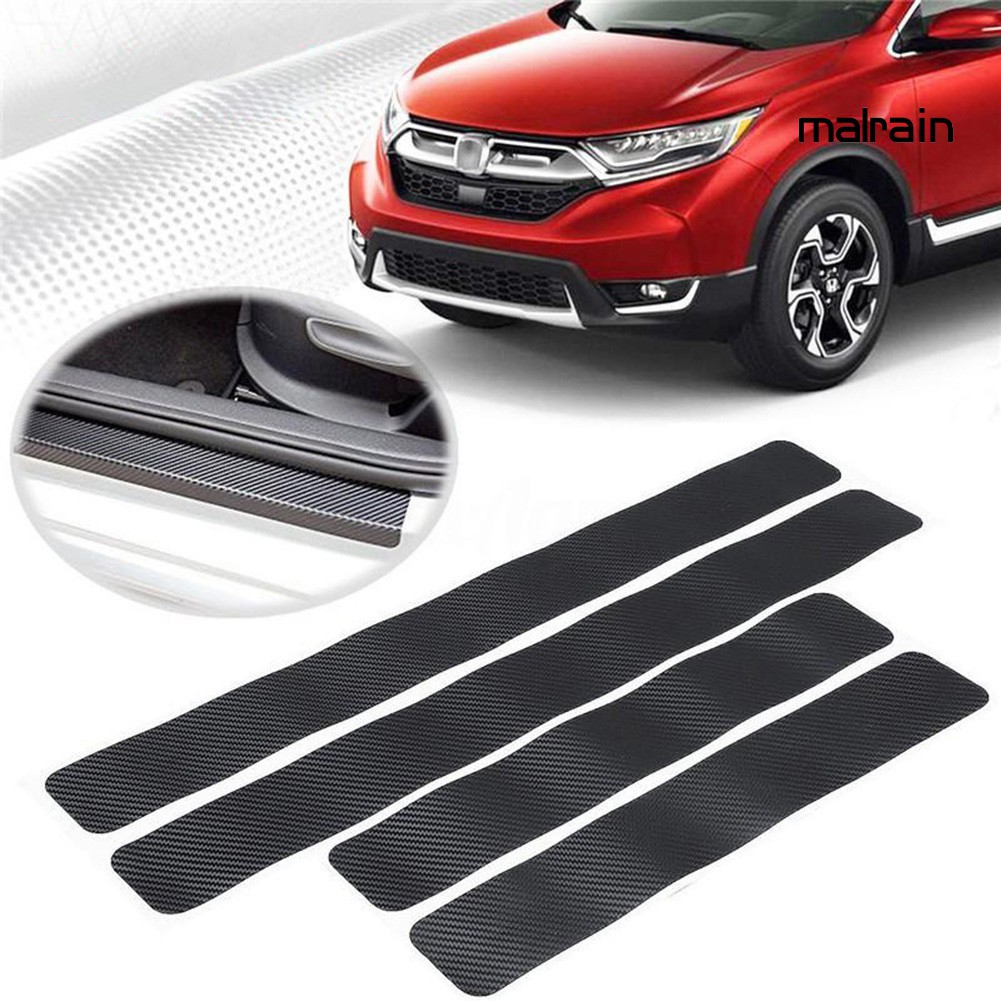 【VIP】Universal Carbon Fiber Anti-Scratch Car Door Sill Protective Sticker Pad Decor