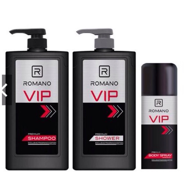 Combo bộ romano VIP gội + tắm + xịt khử mùi