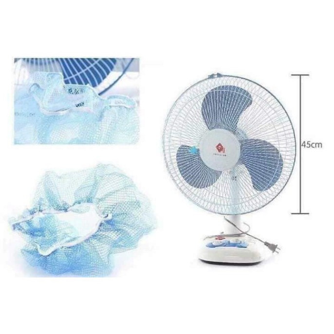 Lưới bọc quạt an toàn cho bé loại to có dây rút nhiều hình hoạt hình. ĐTCA