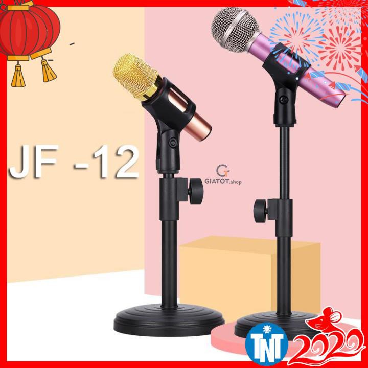 Giá đỡ micro thu âm mini có đế để bàn JF-12, hàng đẹp Smarttnt.vn