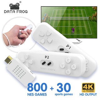 Máy Chơi Game Stick 4K Mới, 830 trò chơi chém hoa quả, chạy bộ,... trò sport + trò chơi cổ điển, 4 nút kêt nối