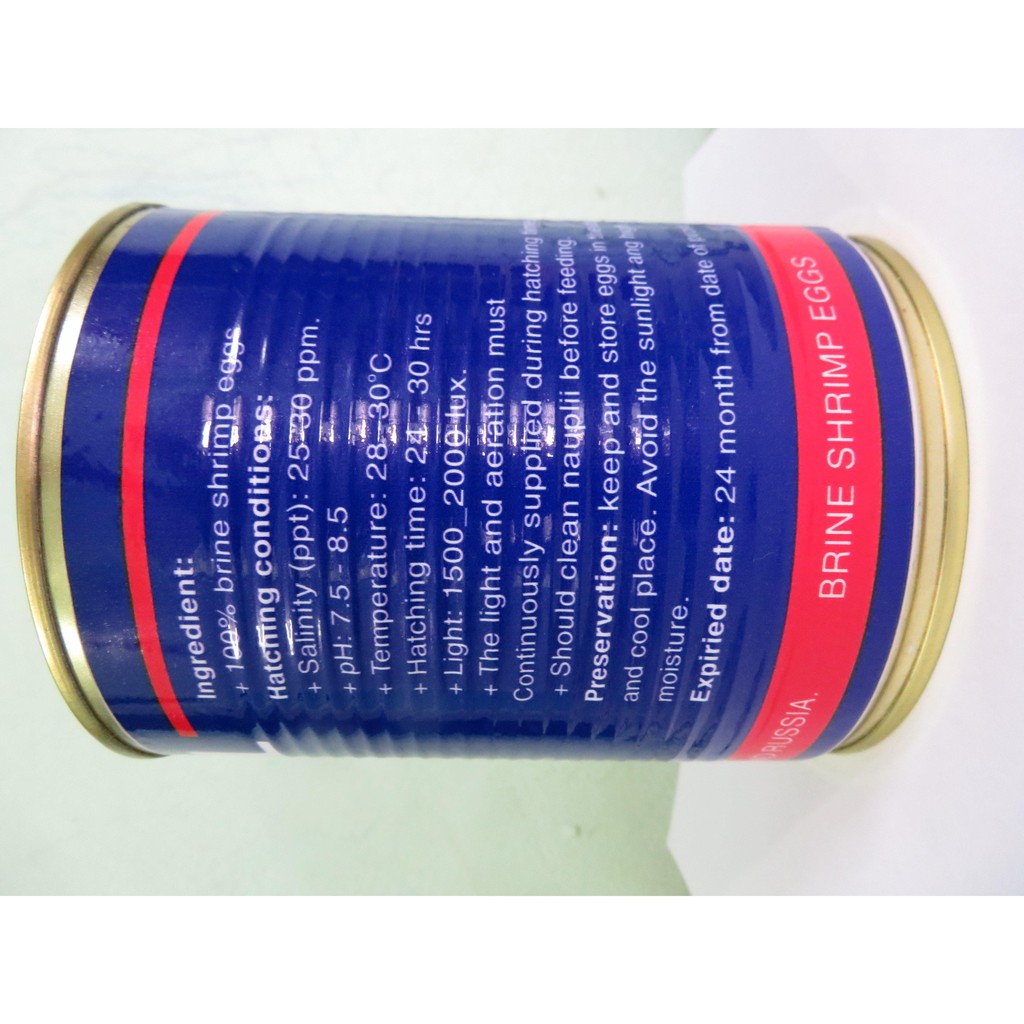 Trứng Artemia Nga nở gấp 2,5 lần Trung Quốc nguyên lon