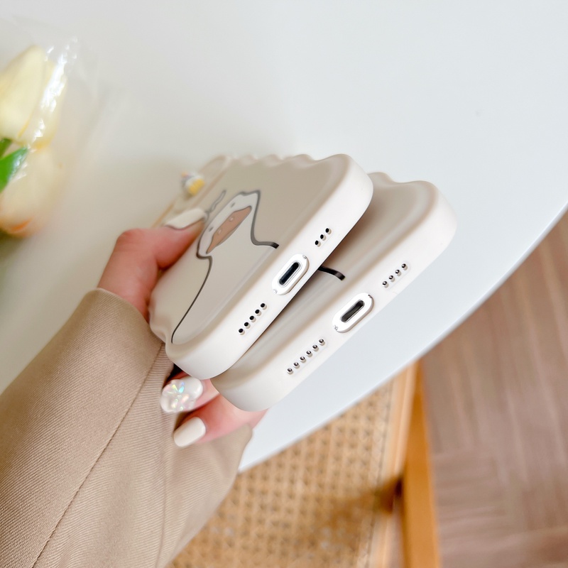 Ốp Điện Thoại Silicon Họa Tiết Vịt Hoạt Hình Dễ Thương Cho iPhone 12 13 11 PRO MAX XR 11 12 PRO