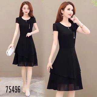 Đầm xòe voan dự tiệc kèm hoa siêu sang