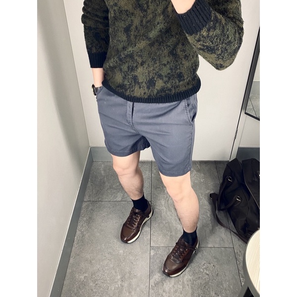 Quần Short Kaki Nam Vải Vân Gỗ