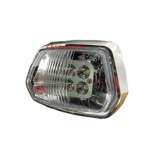 Đèn pha led 6 bóng gắn super dream.