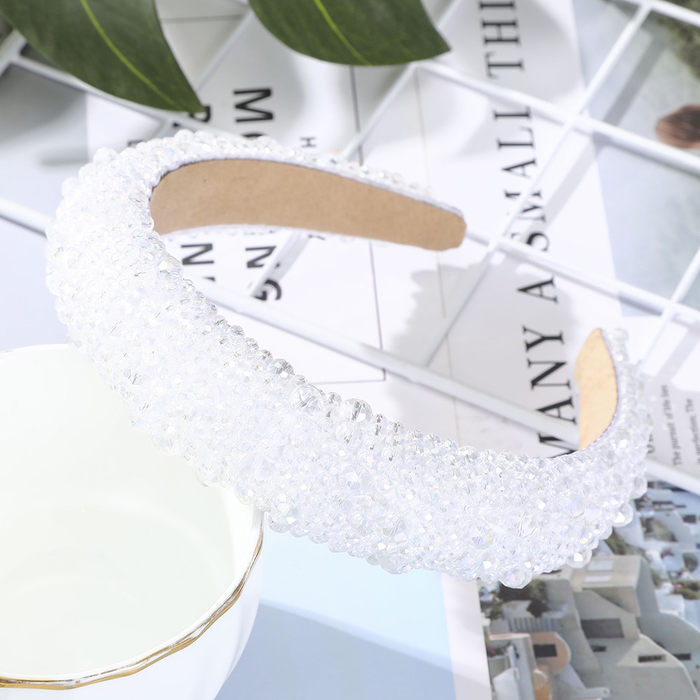 Băng đô cài tóc đính đá nhân tạo lấp lánh sang trọng thời trang