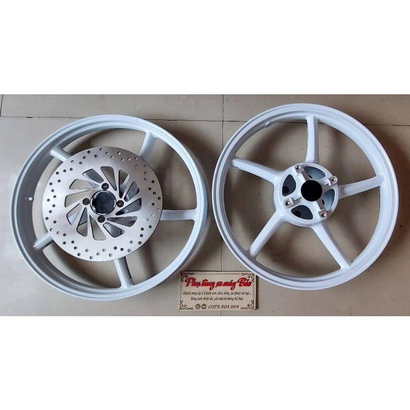 Bánh mâm 5 cây gắn  WINNER bảng 1.4/1.6 full bạc đạn kèm lòng nhôm hoặc đĩa trước như hình tùy ae chọn