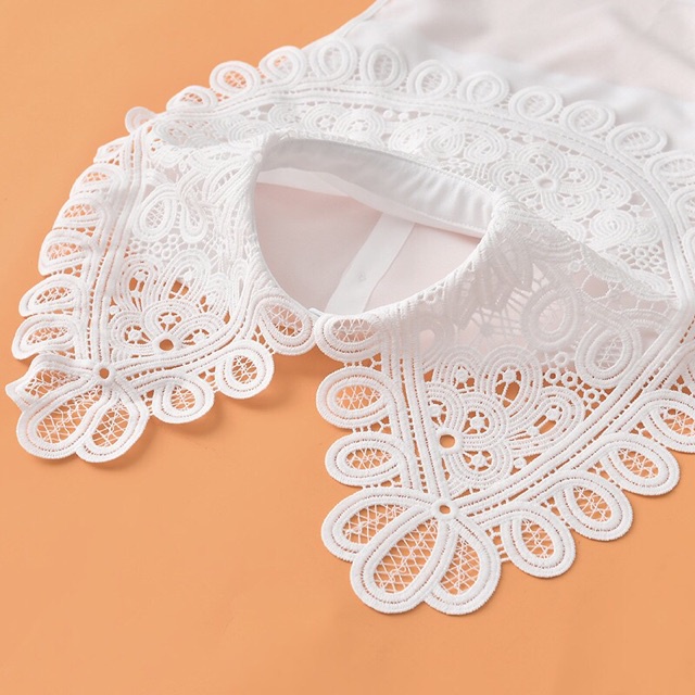 Cổ áo tháo rời phối với áo đầm phong cách ulzzang - Mã AO57