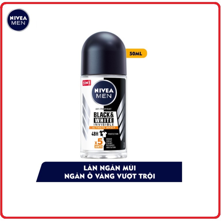 Lăn Ngăn Mùi NIVEA MEN Chai (50ml)