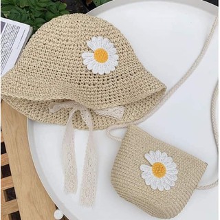 Mũ cói hoa cúc cho bé yêu👒👒👒