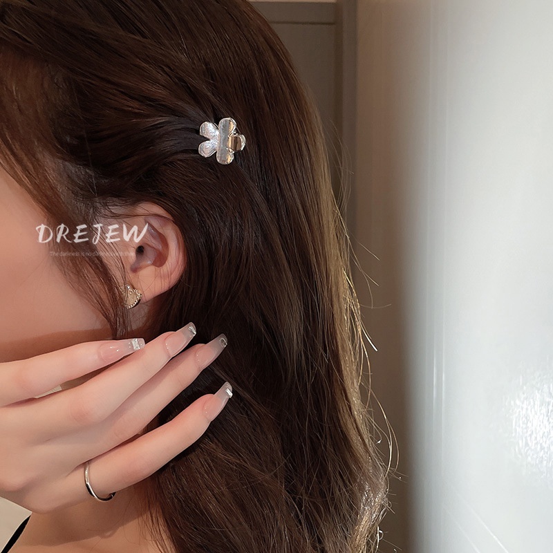 DREJEW Kẹp Tóc Hình Nơ Hoa Nhỏ Đơn Giản Thời Trang Hàn Quốc Cho Nữ