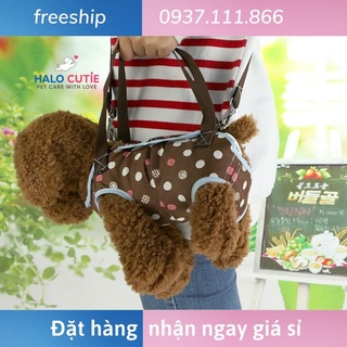 Địu cho thú cưng, chó mèo - dạng 1 dây đeo, có quai xách