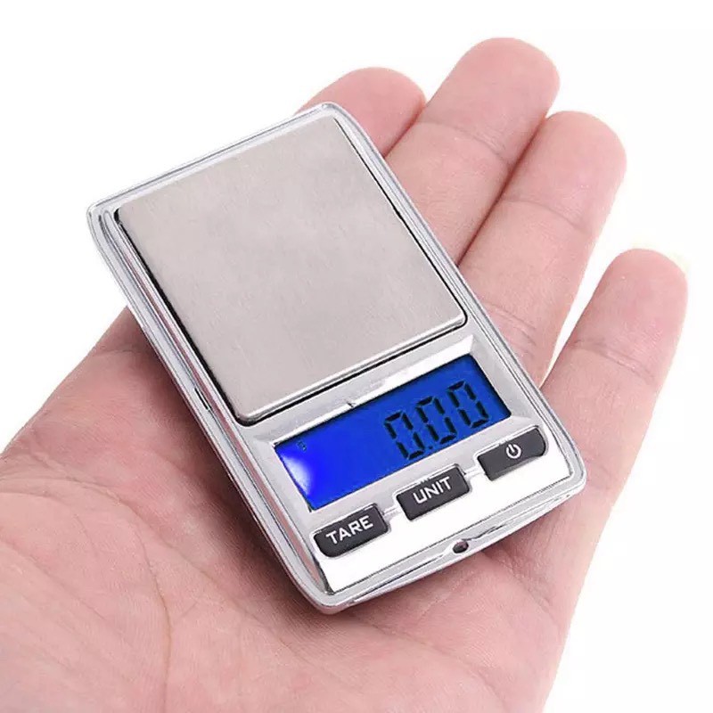 Cân Tiểu Ly Điện Tử Mini 200g Nhỏ Gọn Bỏ Túi Tặng Dây & Bao Da Tela Shop