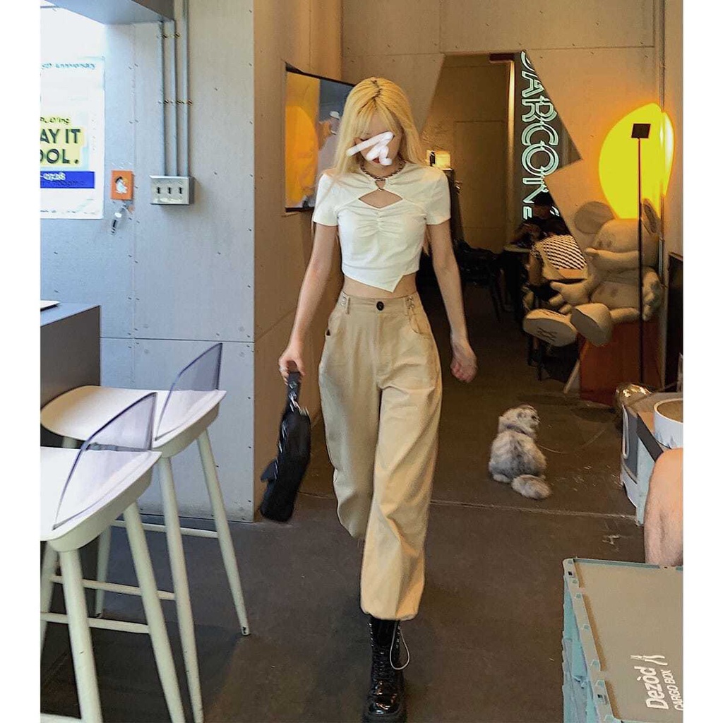 Áo Croptop Tay NgắN ThờI Trang Cho Nữ JL-TX-420