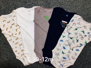 Set 5 body dài tay, body cho bé