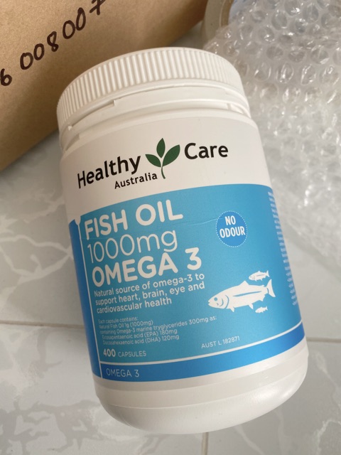 Dầu cá OMEGA 3 Healthy Care 400 viên (mẫu mới)