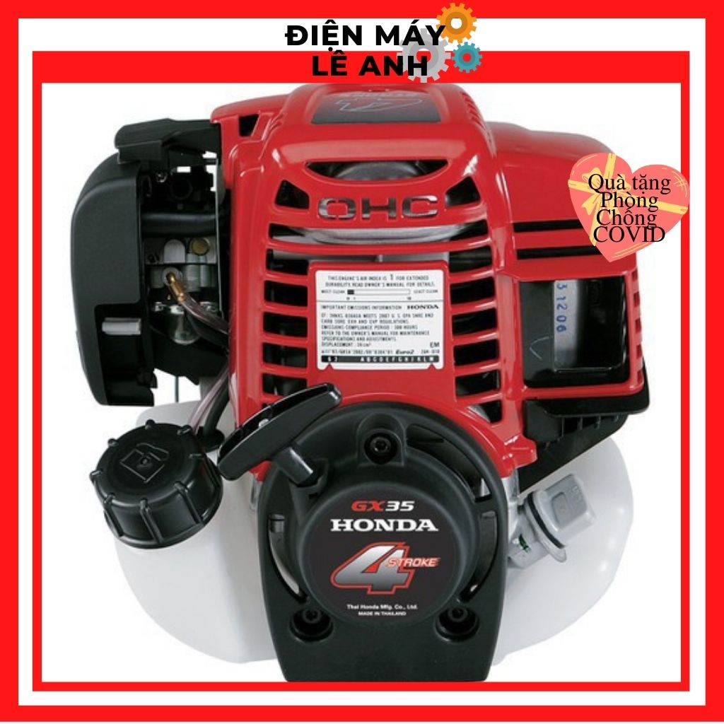 Máy cắt cỏ 4 thì dây đeo lưng cắt phát cây cỏ Honda GX35 cầm tay đa năng dùng cho gia đình giá rẻ