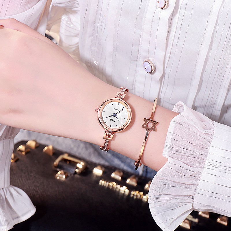 Đồng hồ nữ lắc DZG DL01 cực đẹp, chính hãng, mặt vạch kim xanh tuyệt đẹp, kính mineral chống xước tốt | BigBuy360 - bigbuy360.vn