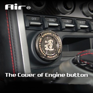 Stockall kim loại ô tô và xe máyCar Auto Push Start Button Cover Engine Car Engine Start Stop Push Button Switch Cover