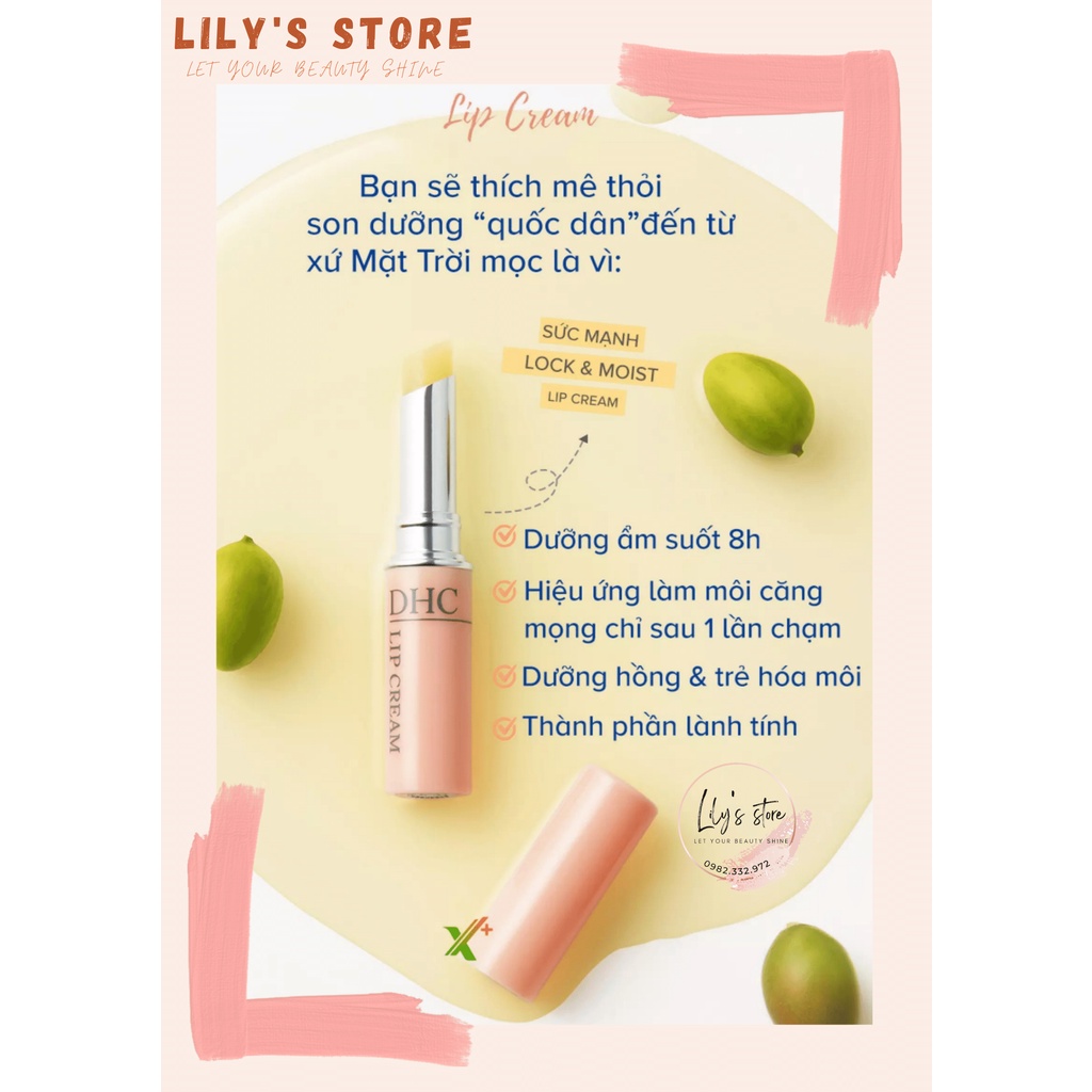 Son Dưỡng Môi DHC Lip Cream 1g