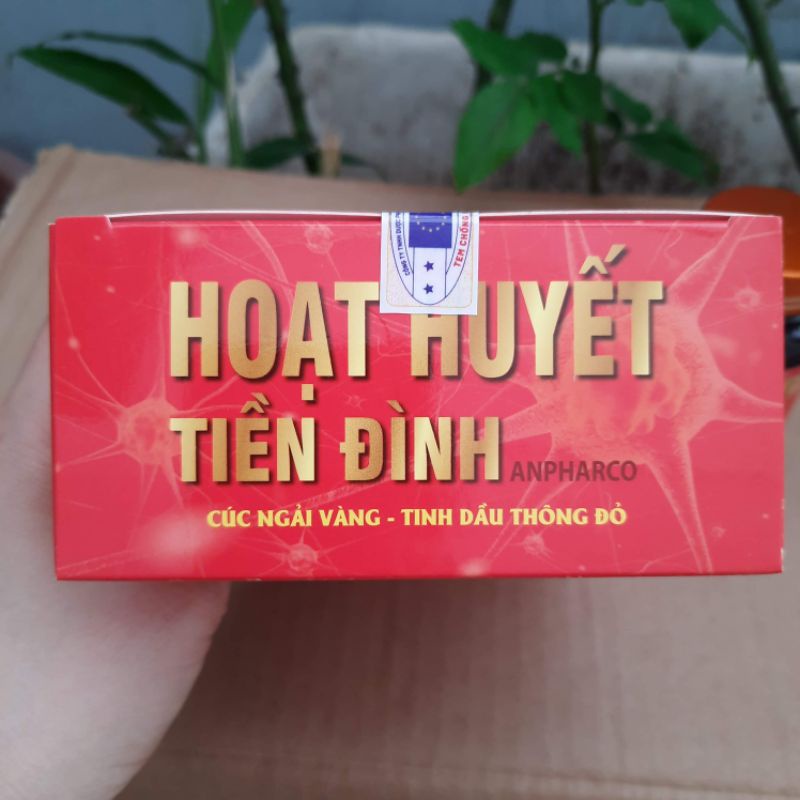HOẠT HUYẾT TIỀN ĐÌNH hỗ trợ bổ não, làm giảm các triệu chứng tiền đình,đau đầu ,chóng mặt,mất ngủ