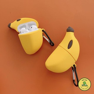 [Freeship - Ảnh Thật] Case Vỏ Bao Airpods Đựng Tai Nghe Có Dây Cho Airpod 1 2 Pro Quả Chuối Chất Liệu Silicon Dẻo