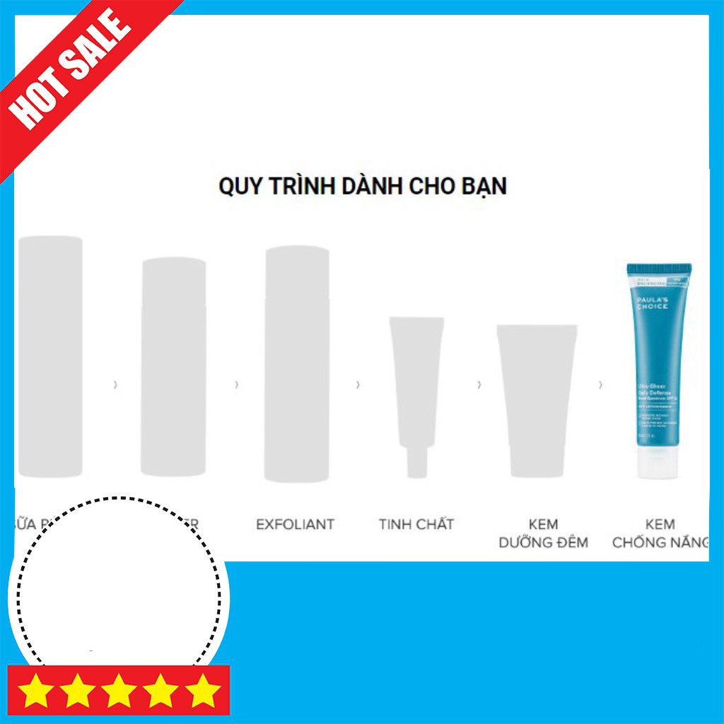 Kem chống nắng-Siêu bảo vệ và cân bằng da SPF30 Paula's Choice Skin Balancing Ultra -Sheer Daily Defence SPF30 60ml 1560
